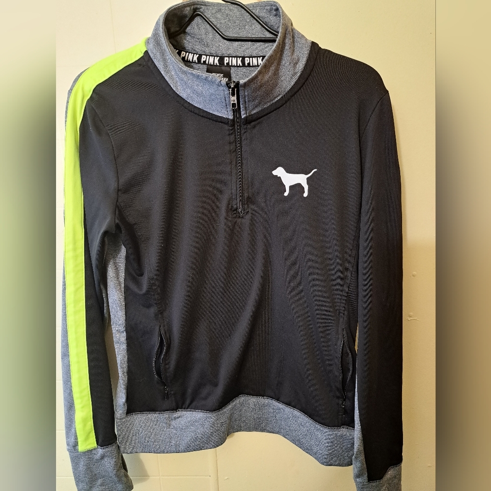 Victoria secret PINK athletic half zip sweater